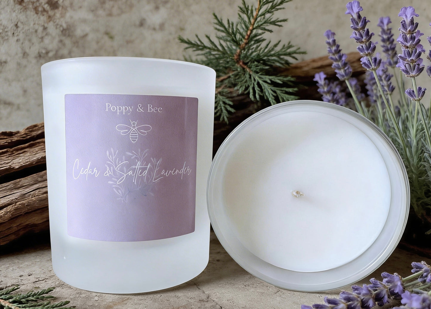 Cedar & Salted Lavender 20cl Candle