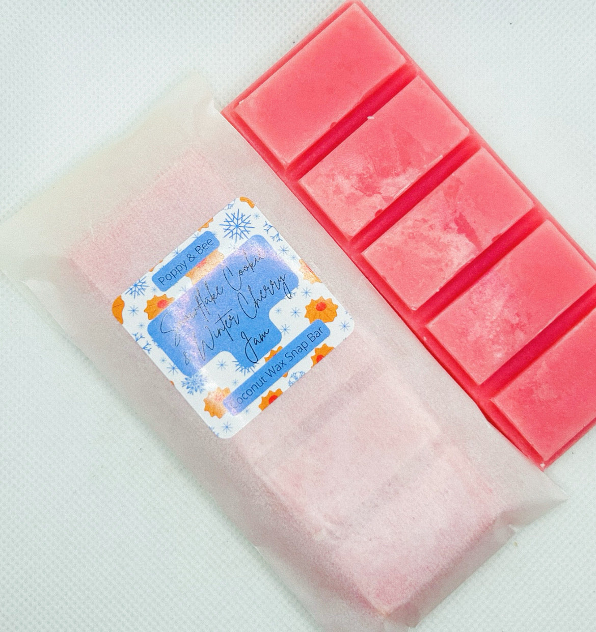 Snowflake Cookie & Winter Cherry Jam Snap Bar