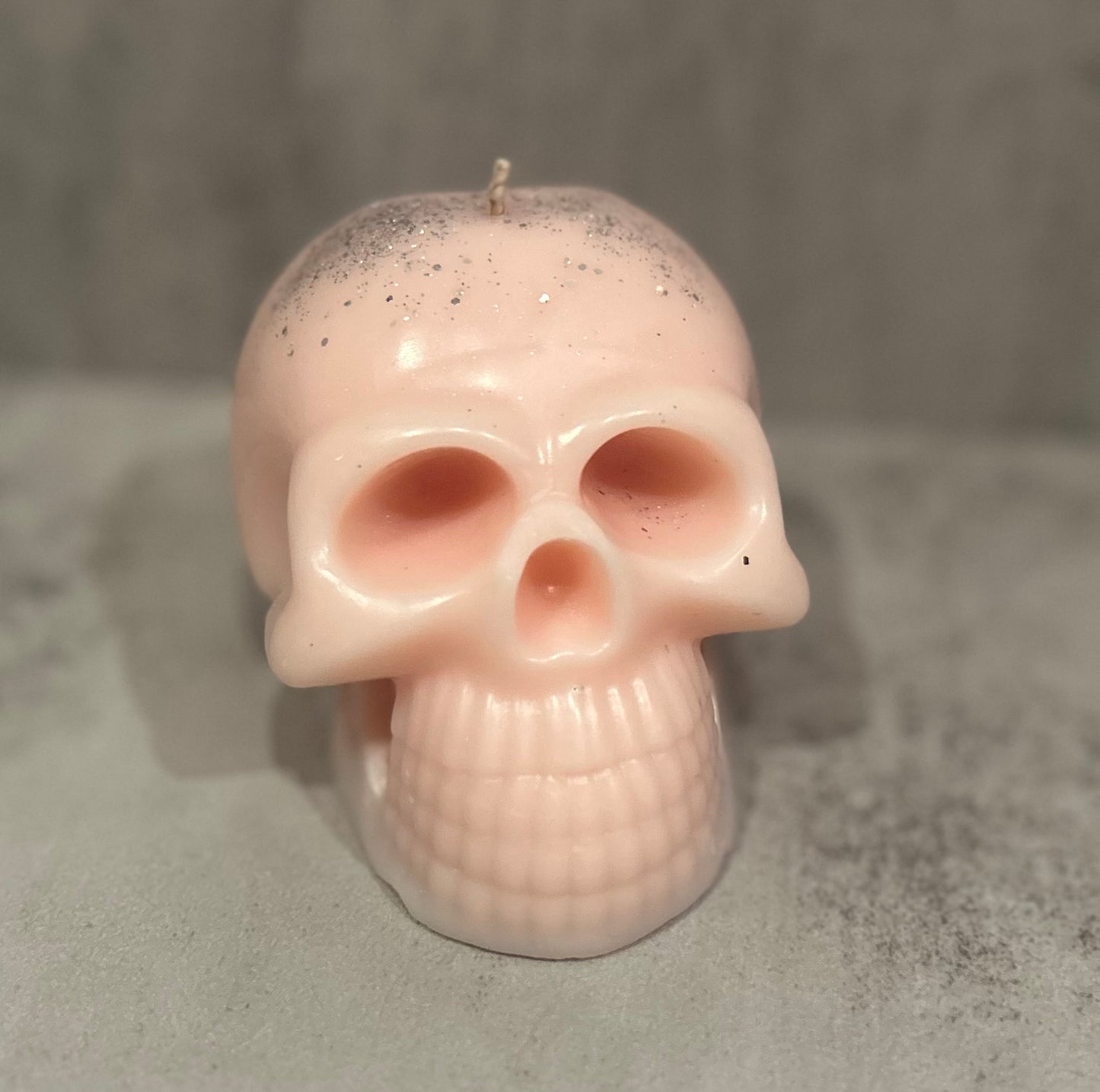 Large Skull Pillar Candle