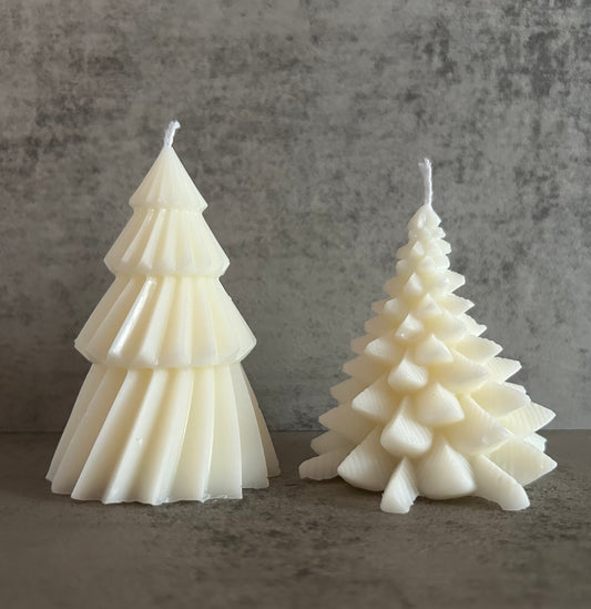 Christmas Tree Large Pillar Candle