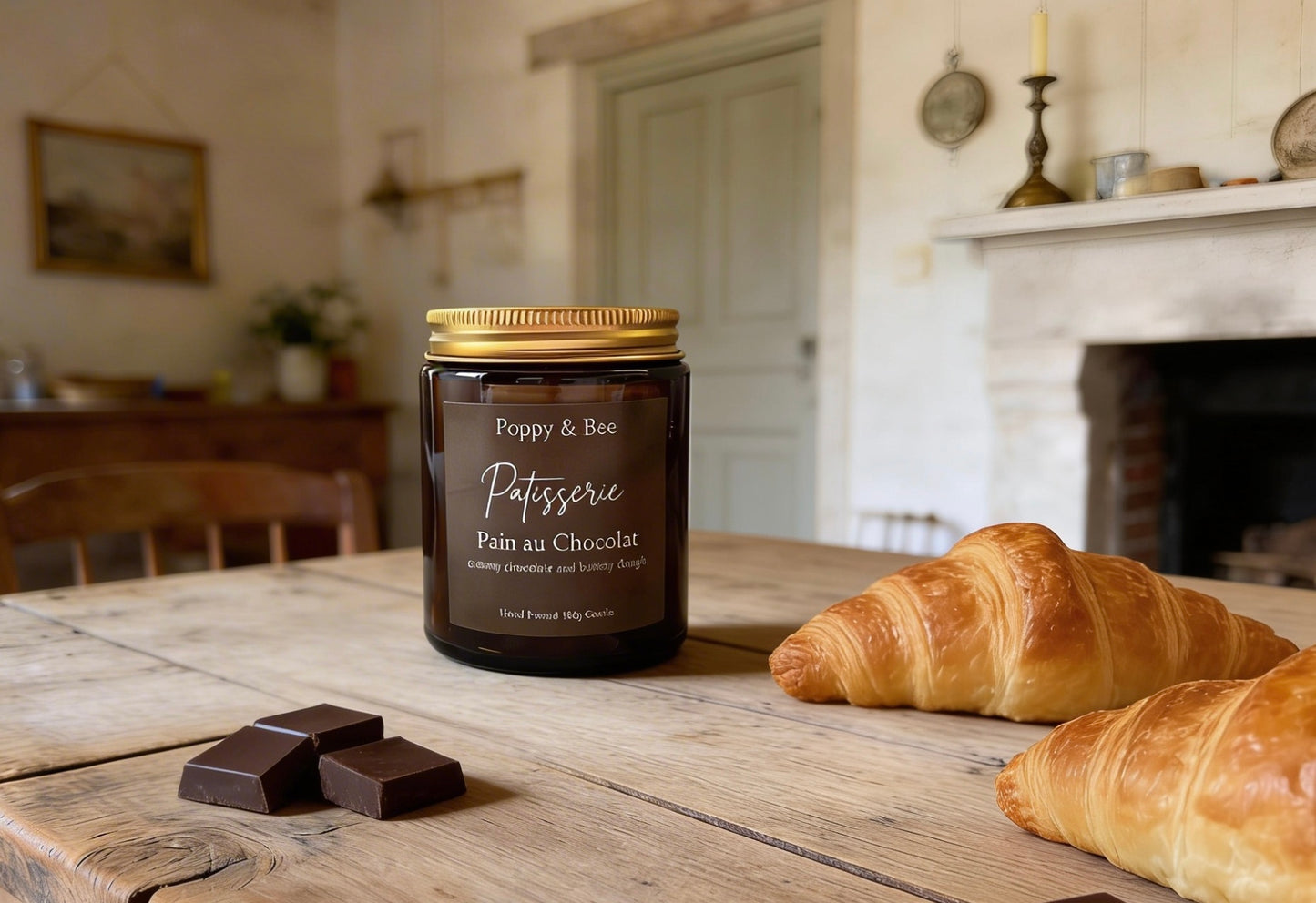 Pain au Chocolat Medium Candle