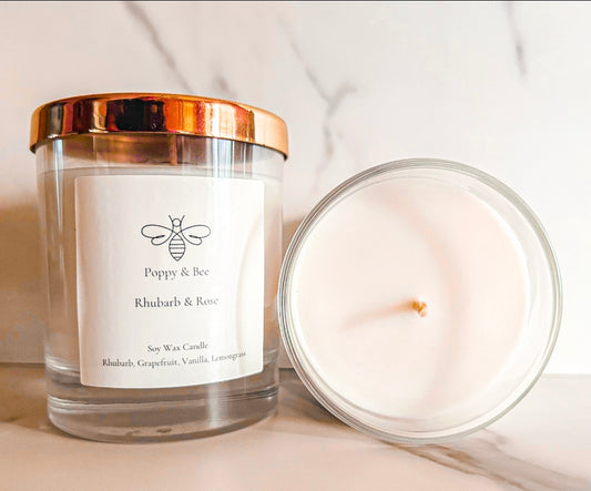 Rhubarb & Rose 20cl Candle