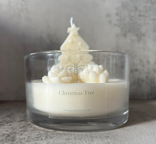 Christmas Tree Triple Wick Candle